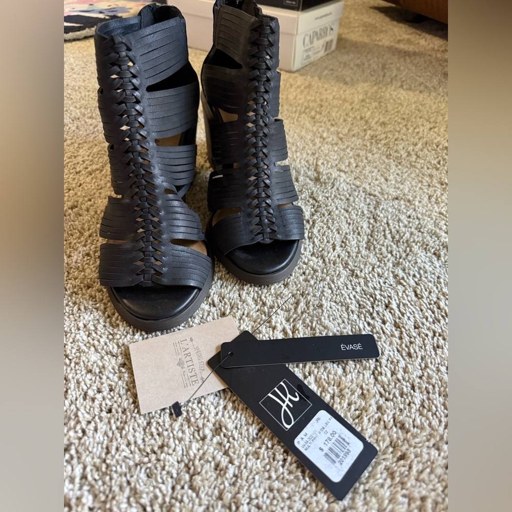 Black Strappy Women's Sandals